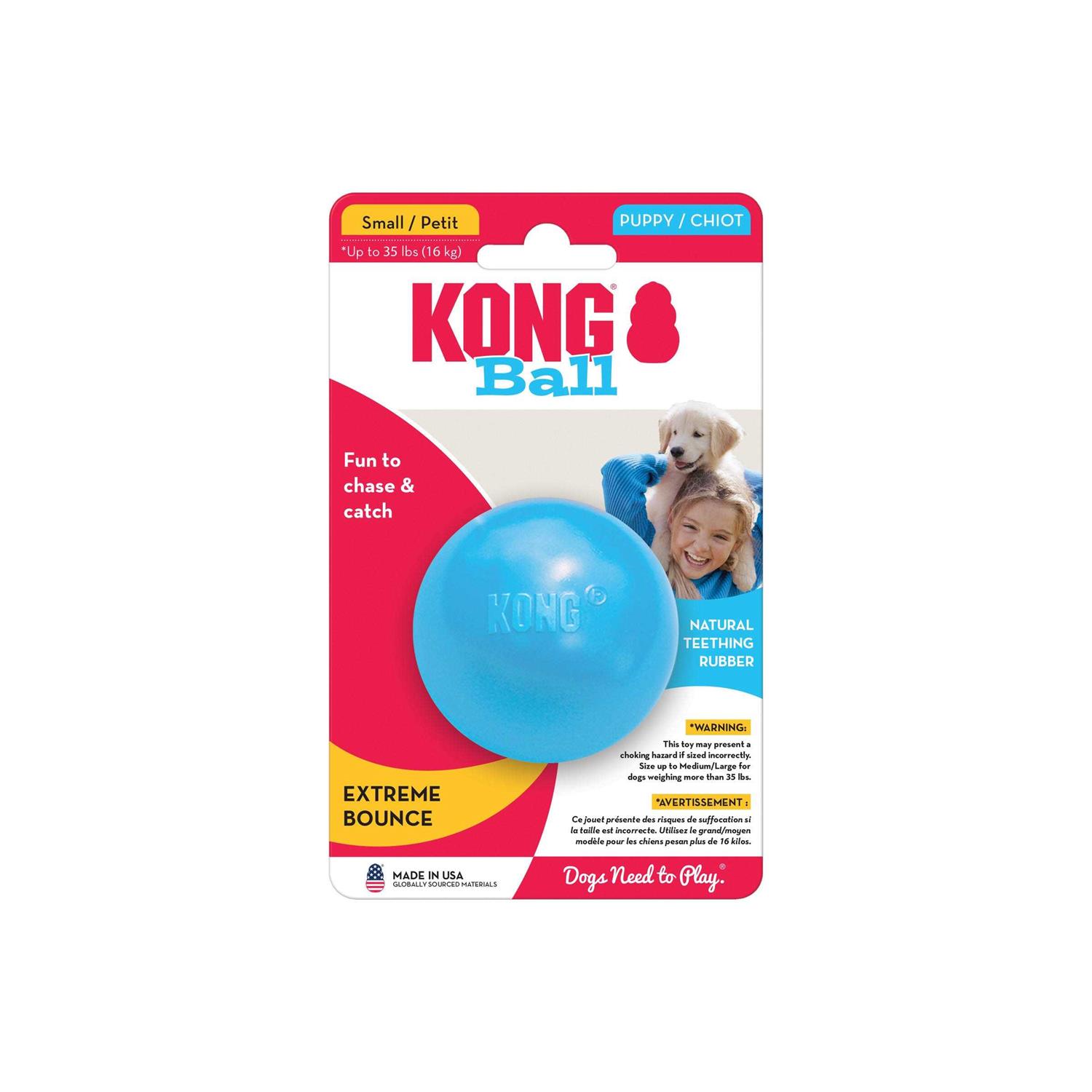 KONG Puppy Ball with Hole Dog Toy