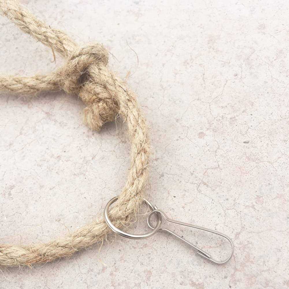 Bird Climbing Net Bird Toy Parrot Hanging Rope Swing Net Game Rope Ladder Chew Toy for Parakeet,Cockatiel,Cockatoo,Conure,Mini Macaw