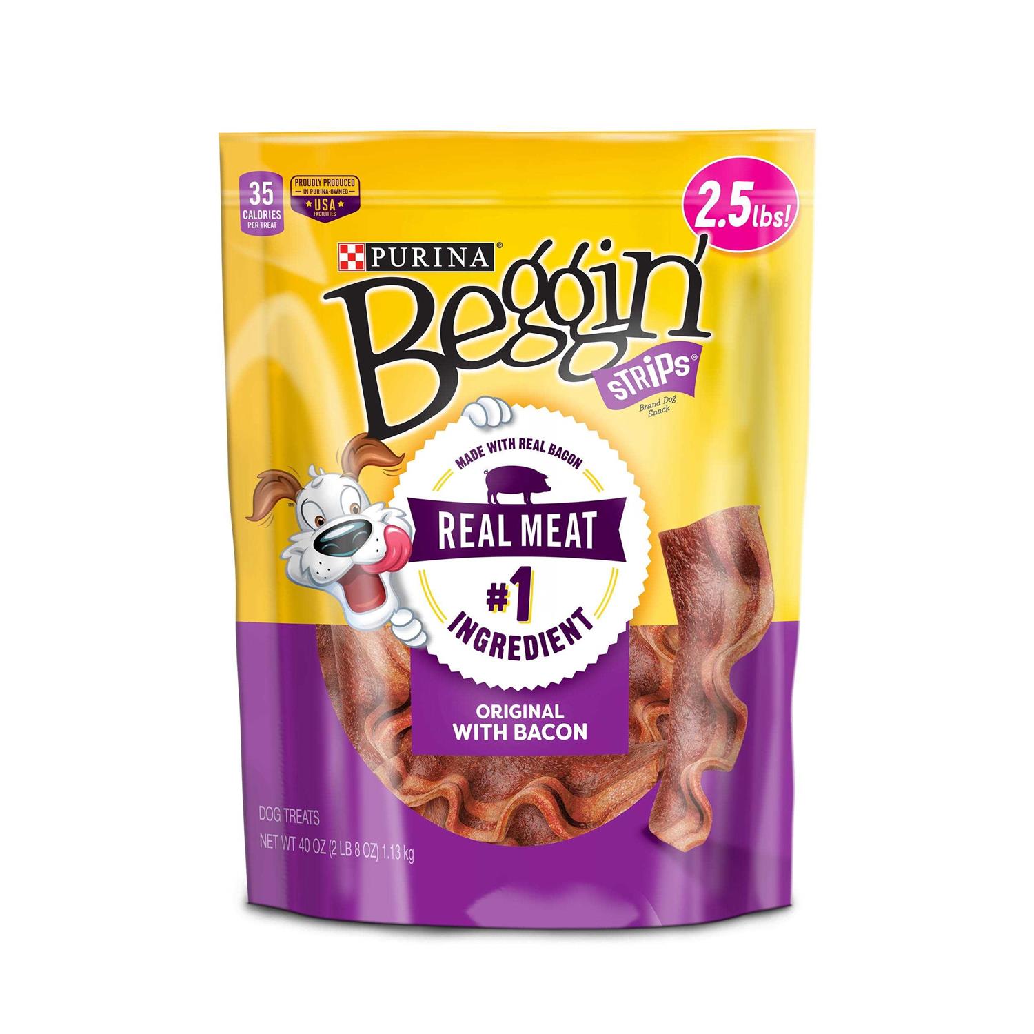 Purina Beggin Bacon Strips Dog Treats