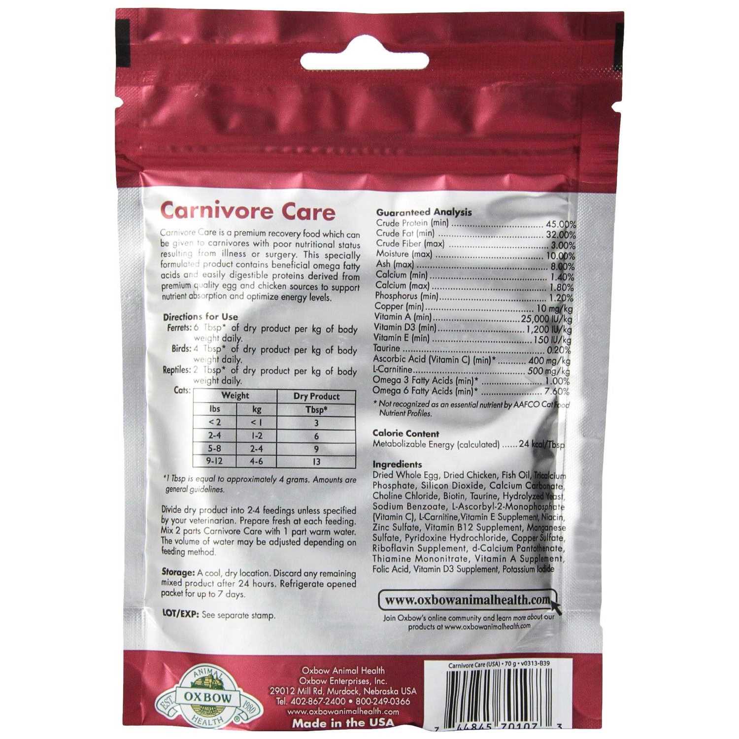 Oxbow Carnivore Care