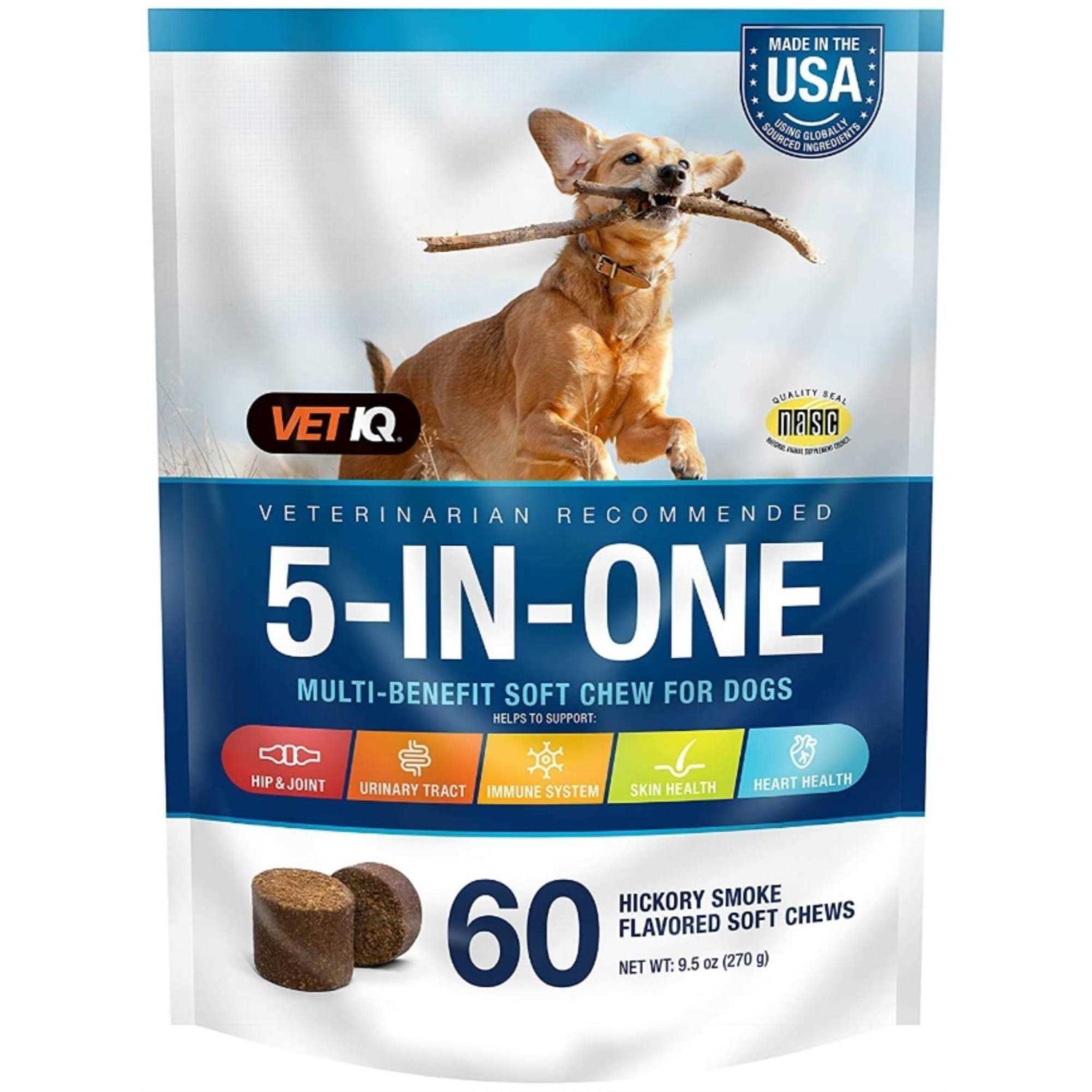 Sergeants VetIQ 5-in-One Multi-Benefit Soft Chews for Dogs