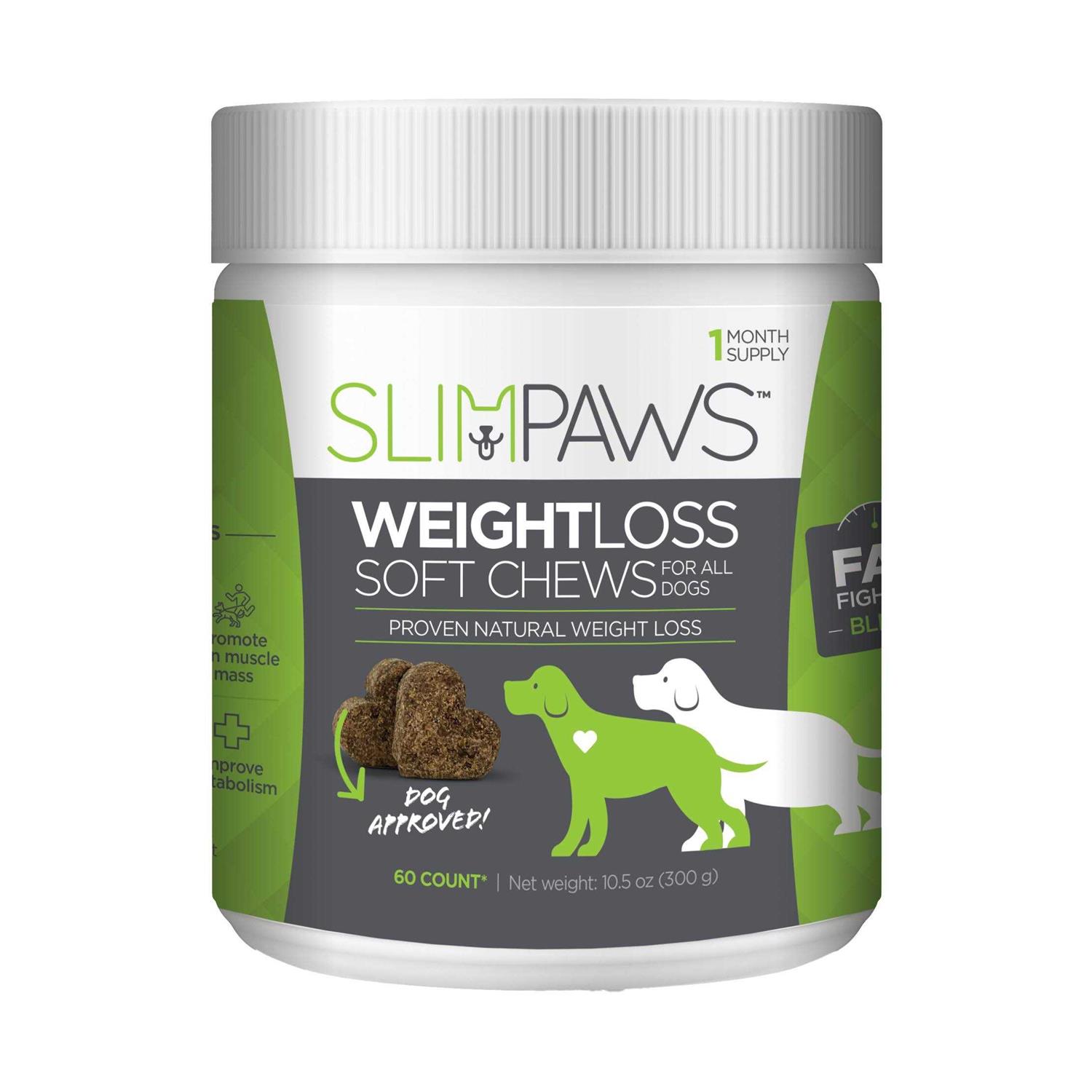 SlimPaws Weight Loss Soft Chews for Dogs 60 ct