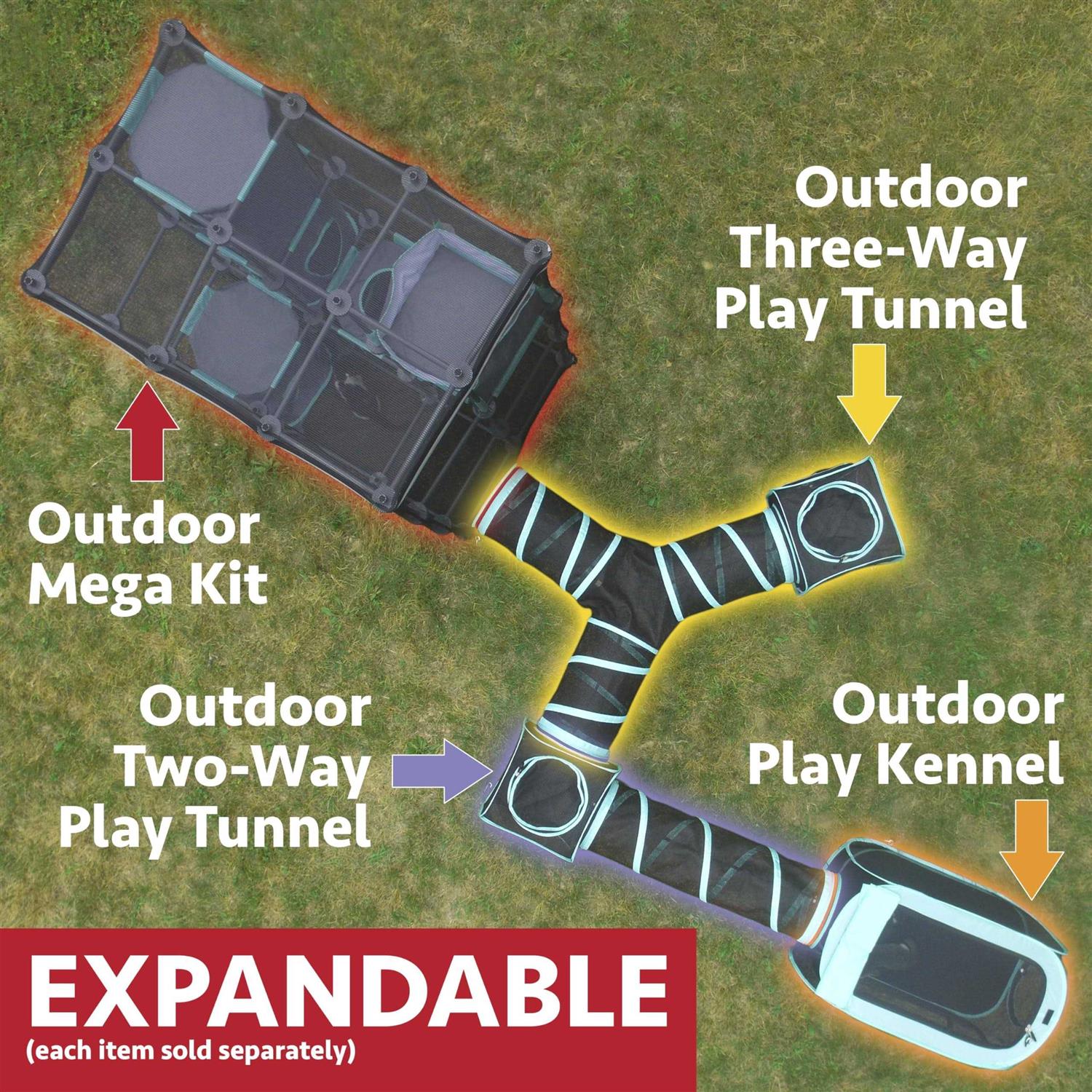 Kitty City Claw Indoor and Outdoor Mega Kit Cat Furniture