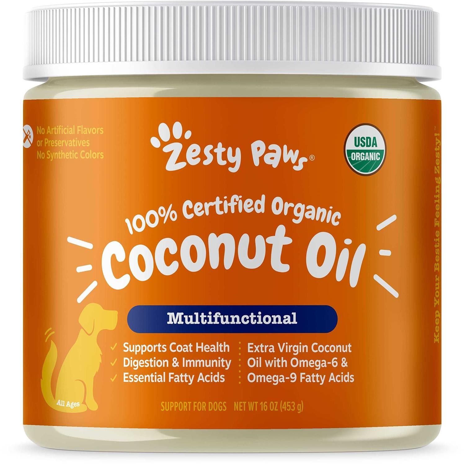 Zesty Paws Organic Coconut Oil for Dogs