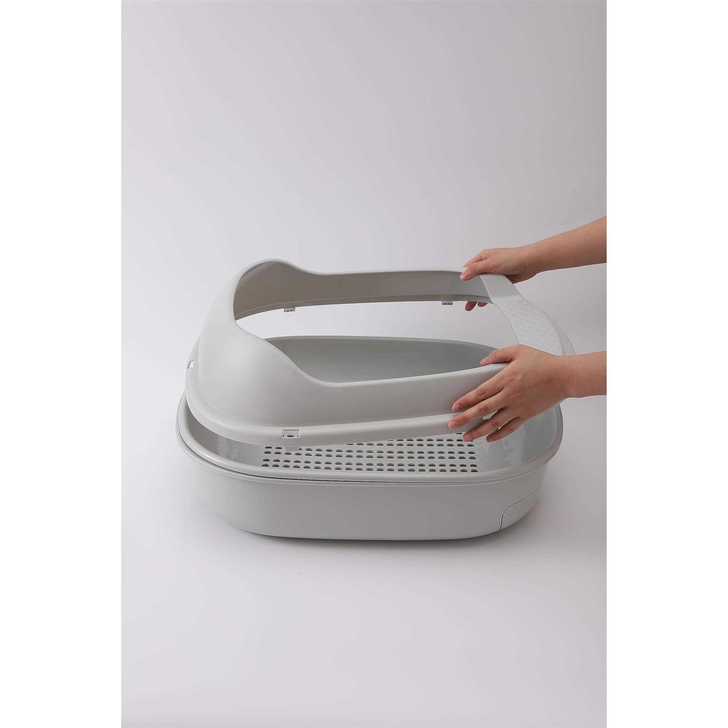 Skywin Pellet Cat Litter Box Perfect for Pine Pellets Efficient Sifting System for Cats