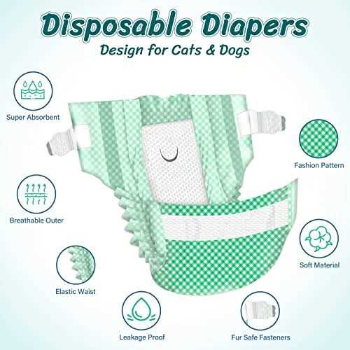 Pet Soft Disposable Cat Diapers Female Dog Diapers for Cats & Dogs in Heat Period or Urine Incontinence