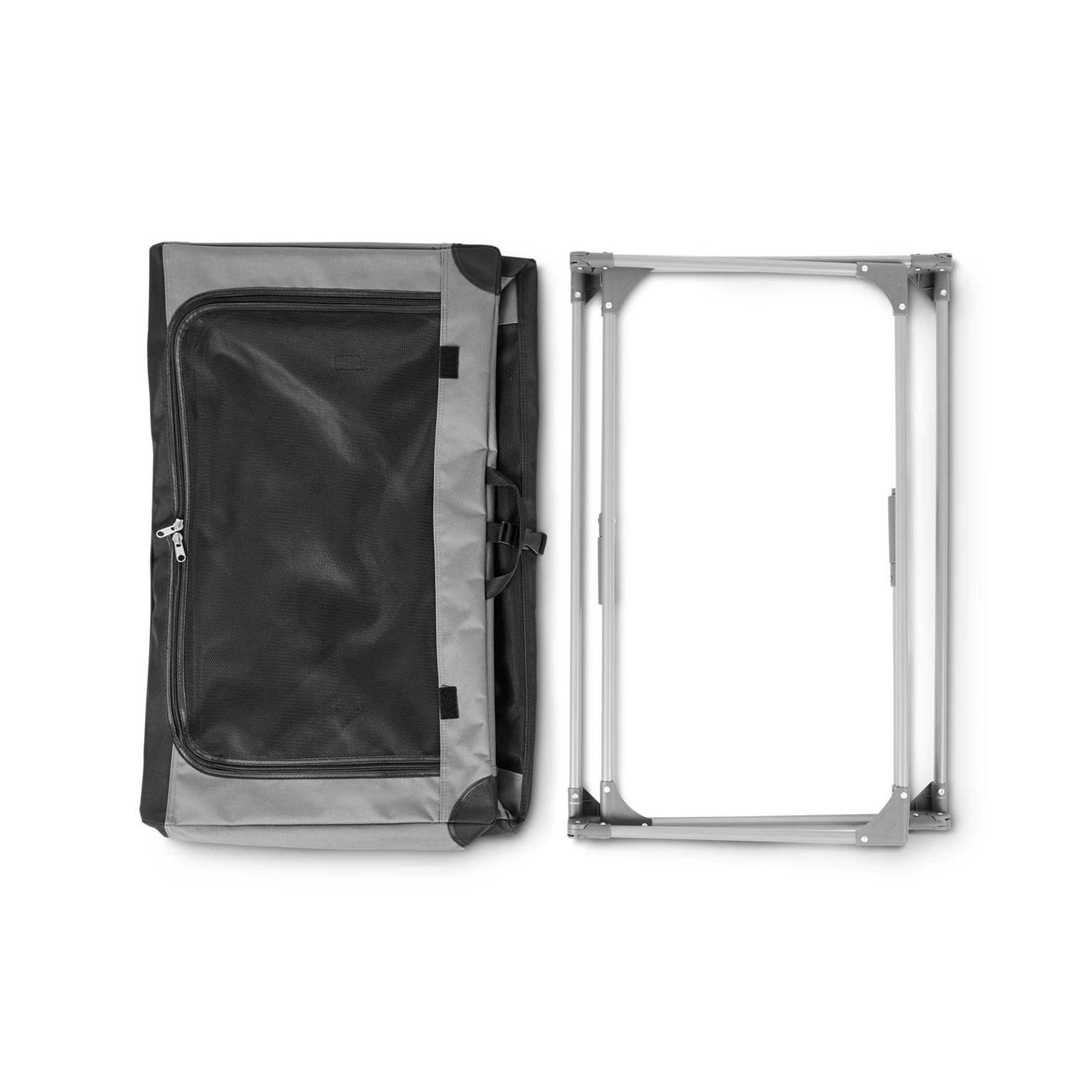 EveryYay Essentials Portable Canvas Dark Grey Dog Crate