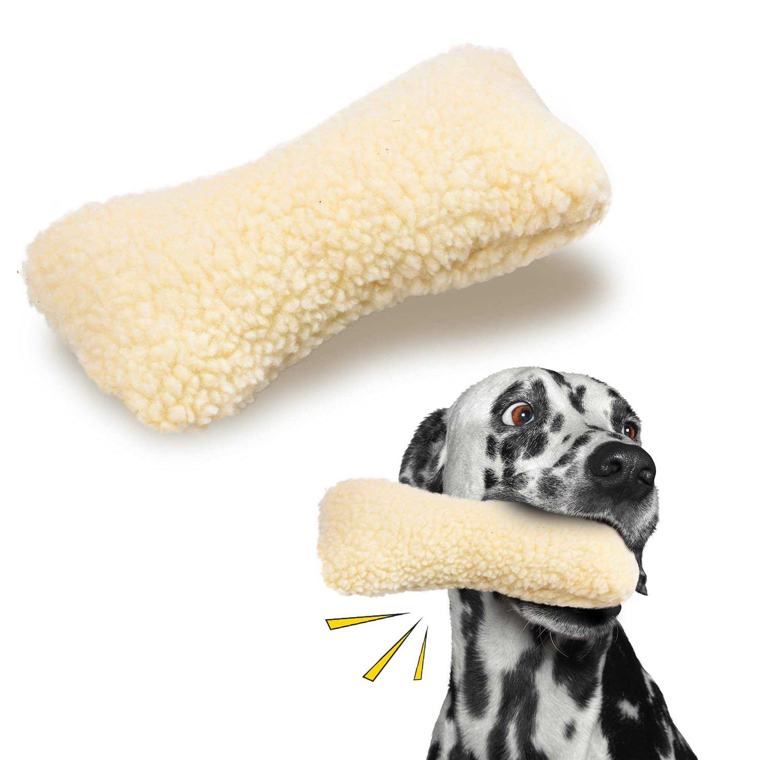 Vermont Fleece Bone Dog Toy