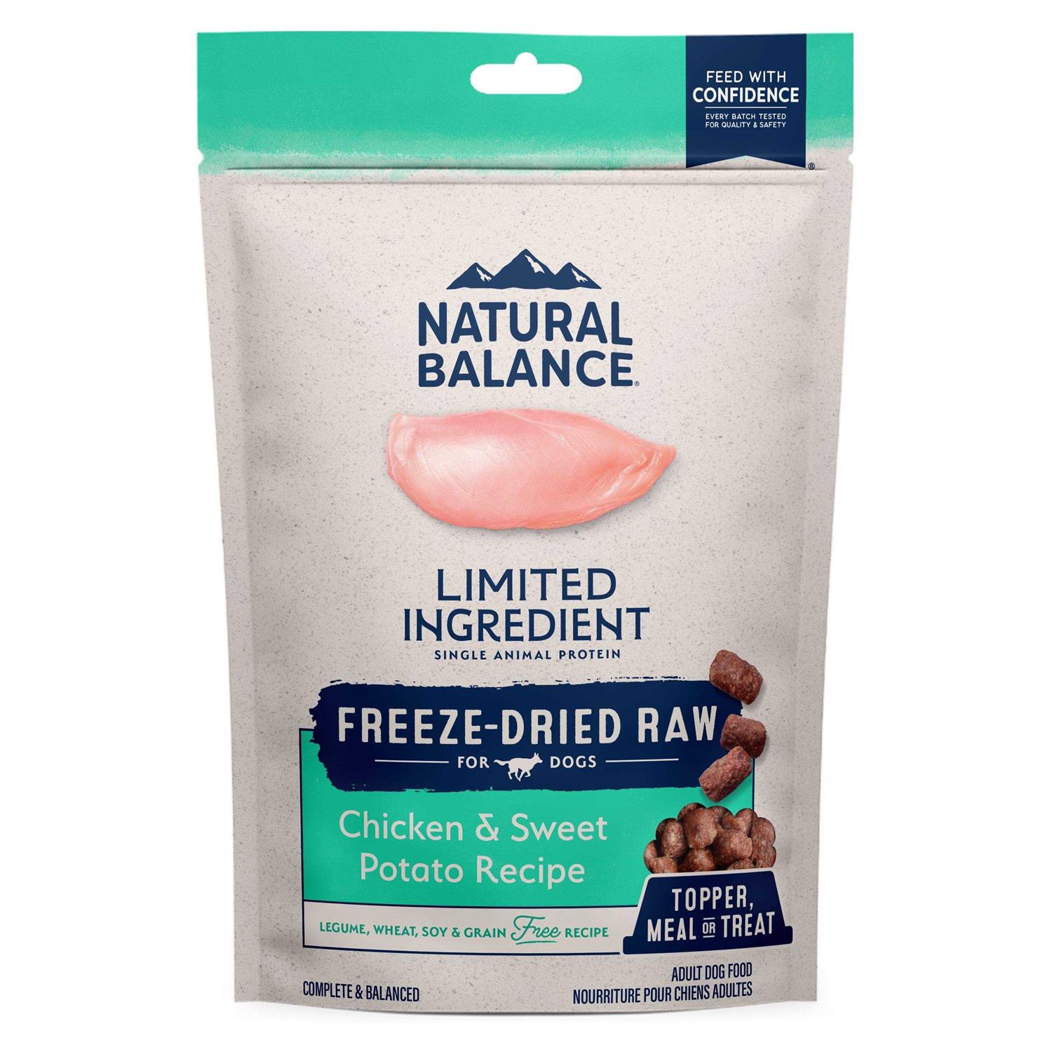 Natural Balance Limited Ingredient Freeze Dried Chicken & Sweet Potato Dog Food