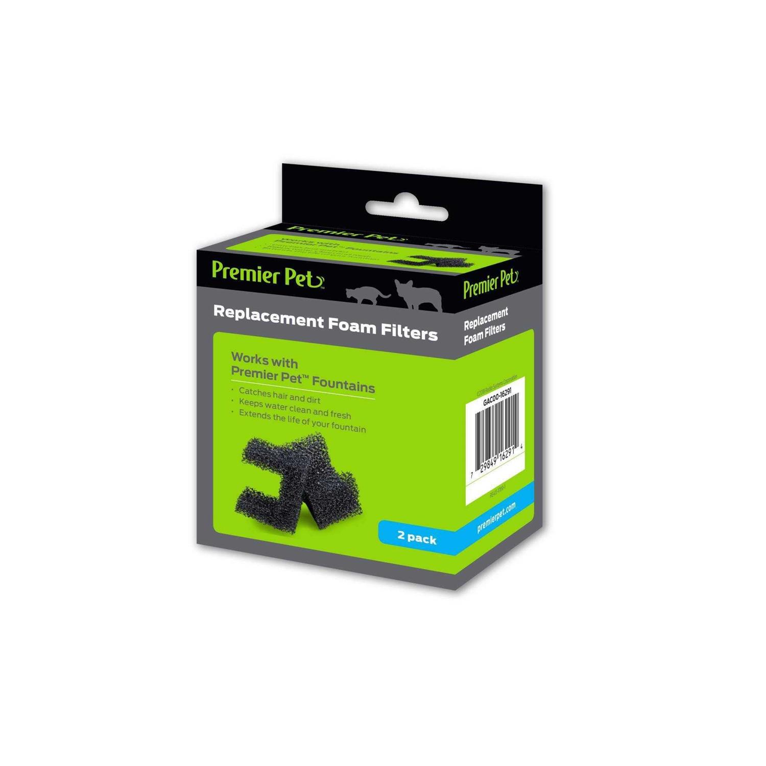 Premier Pet 60 oz. Pet Fountain Automatic Water Fountain for Cats & Small Dogs