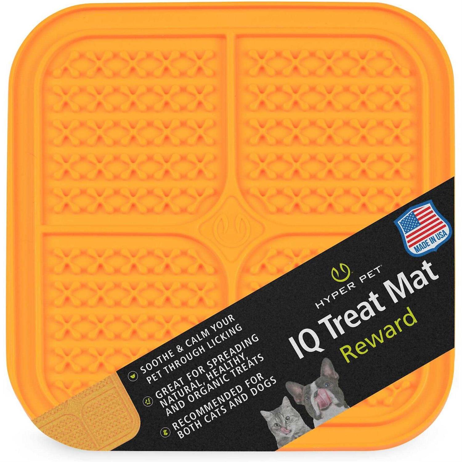 Hyper Pet IQ Treat Lick Mat for Dogs Dog Slow Feeder & Cat Lick
