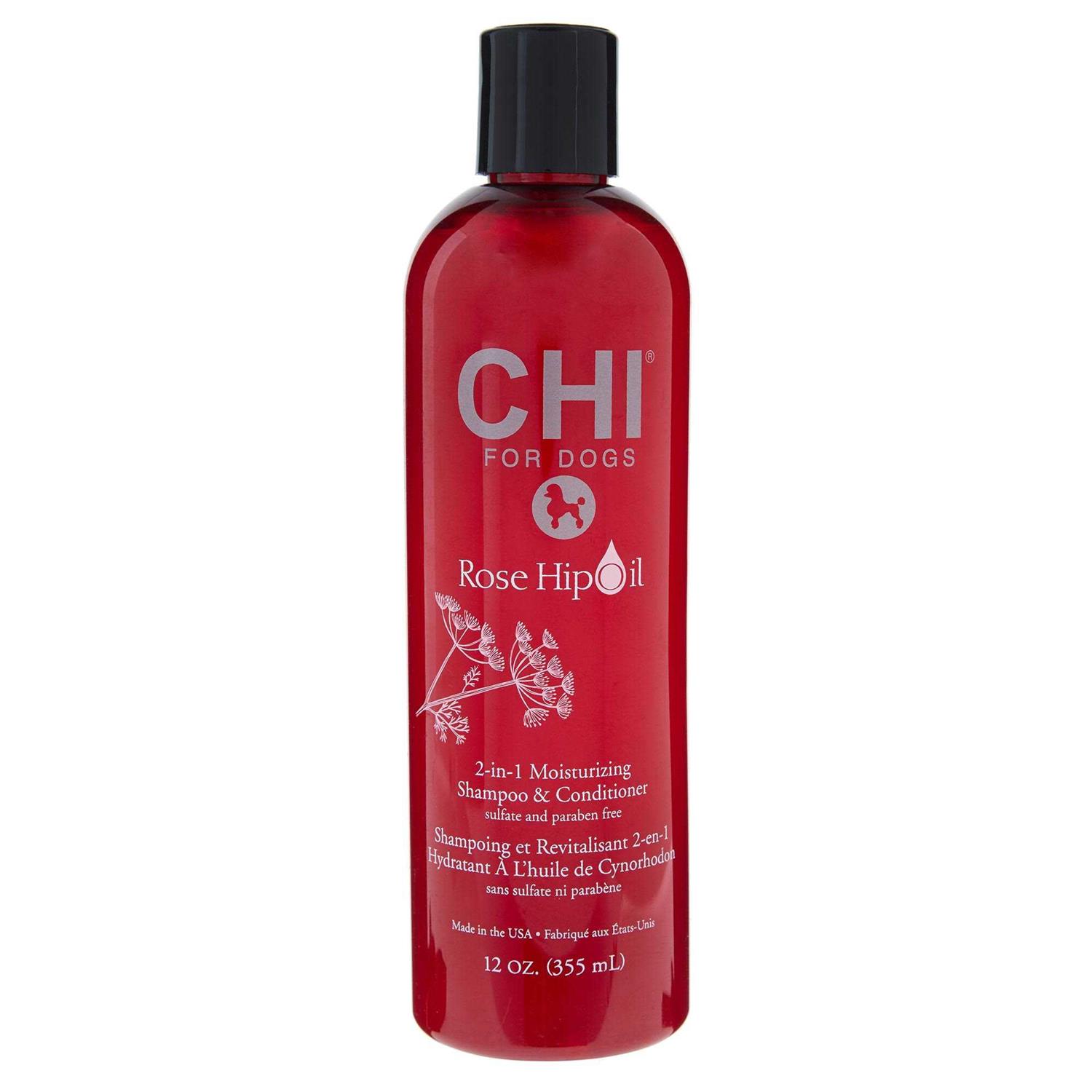 CHI Rose Hip Oil 2-in-1 Dog Shampoo