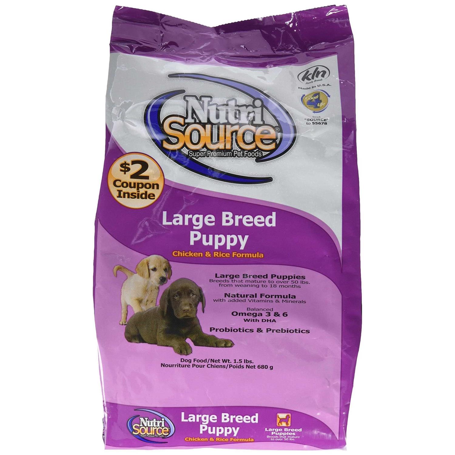 NutriSource Chicken Rice Large-Breed Puppy Dry Dog Food