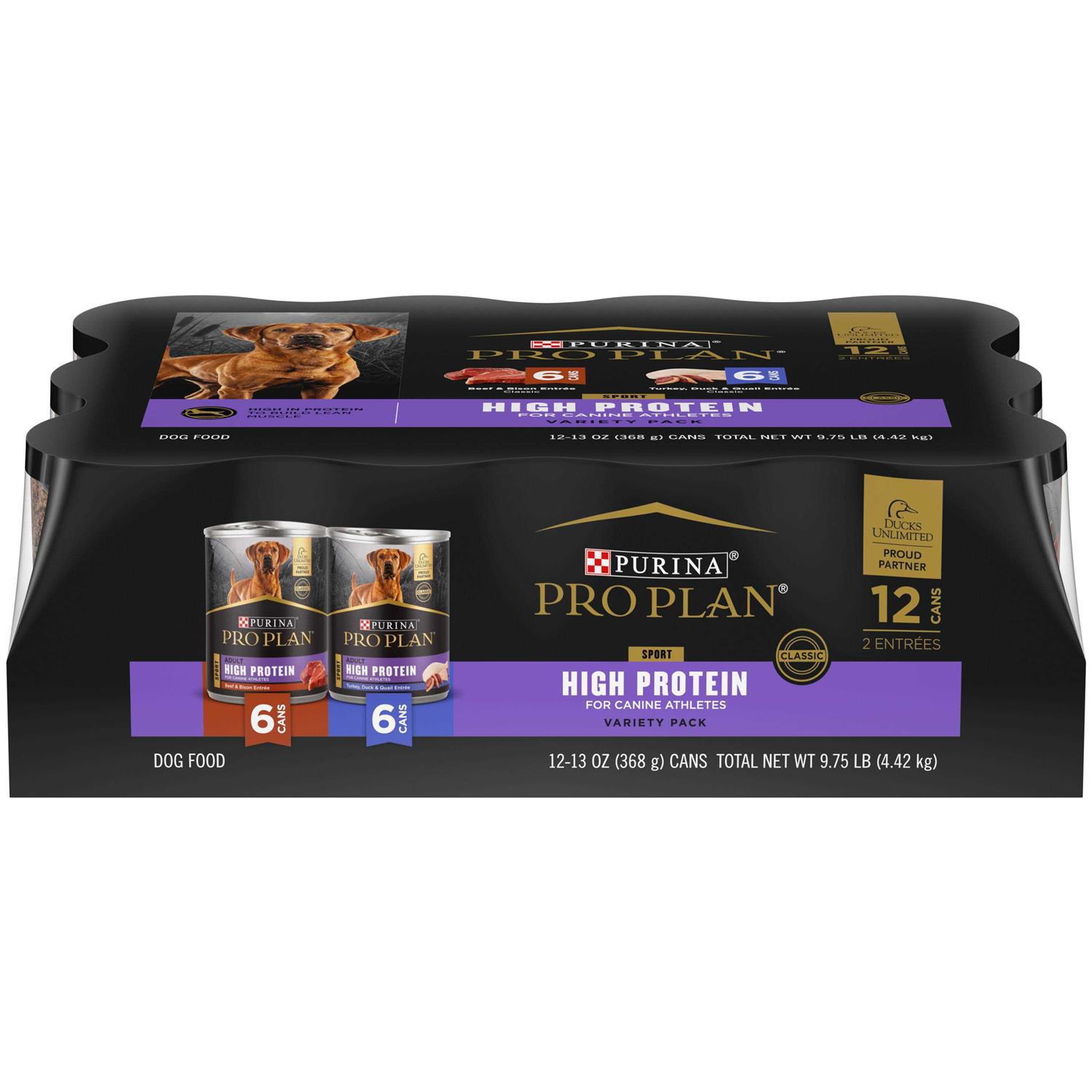 Purina Pro Plan Sport High Protein Variety Pack Wet Dog Food