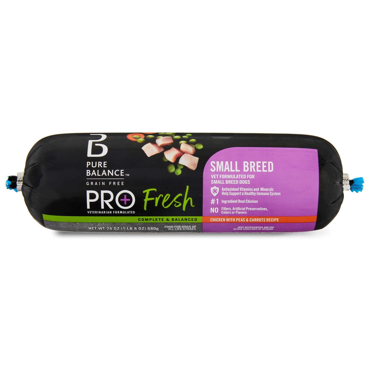 Pure Balance Pro+ Fresh Small Breed Dog Food Chicken with Peas & Carrots Recipe
