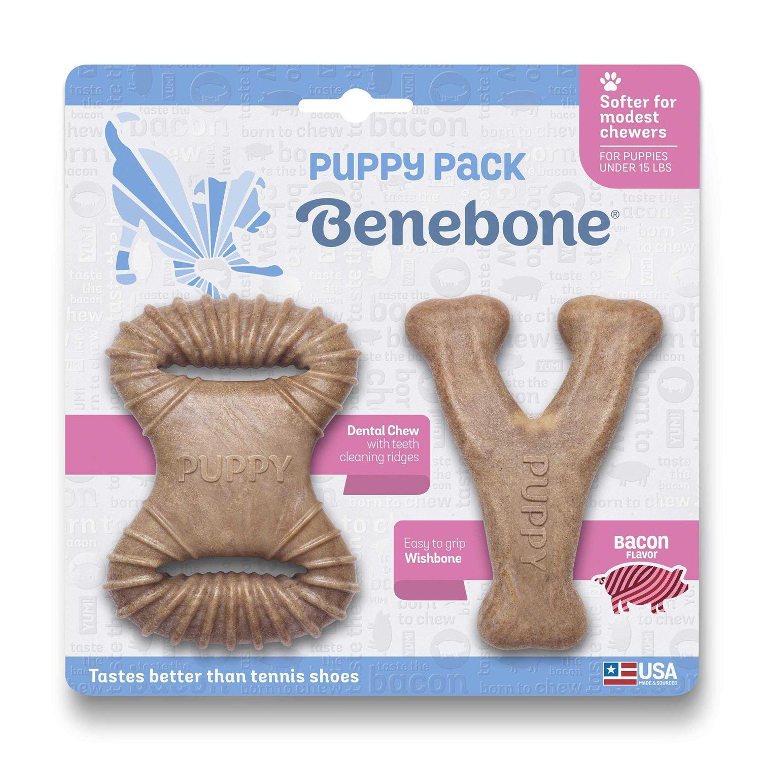Benebone Puppy Pack Bacon Dog Chew