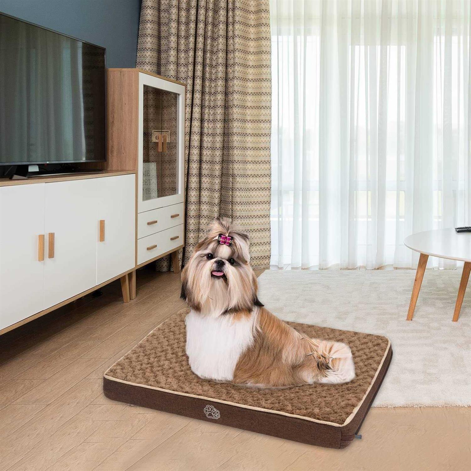 EMPSIGN Dog Bed Crate Pad Washable Removable Cover