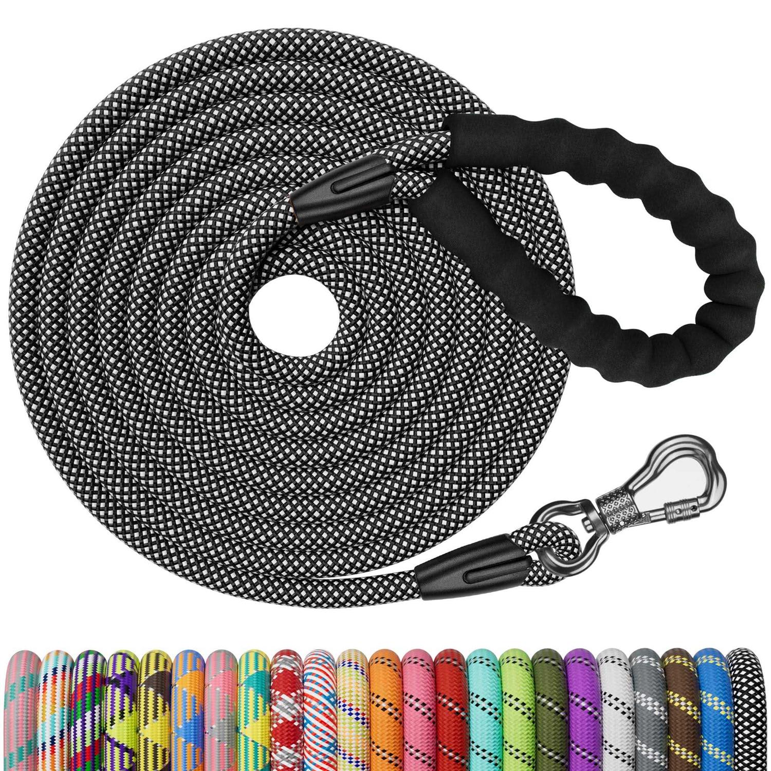 NTR Training Leash for Dogs Rope Dog Leash with Swivel Lockable Hook and Comfortable Padded Handle
