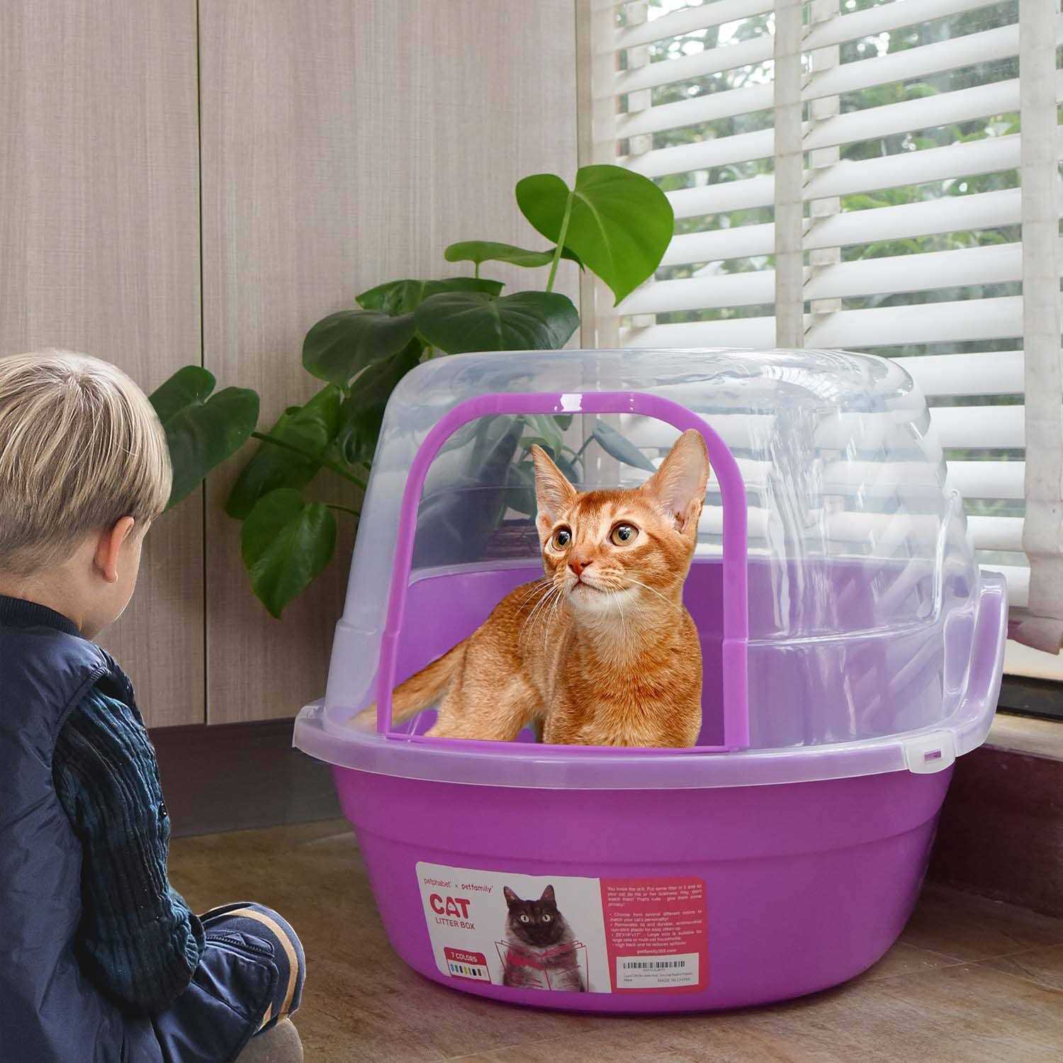 Petfamily Jumbo Hooded Cat Litter Box