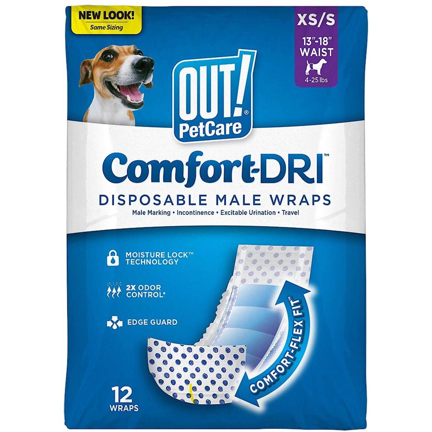OUT! PetCare Disposable Male Dog Diapers