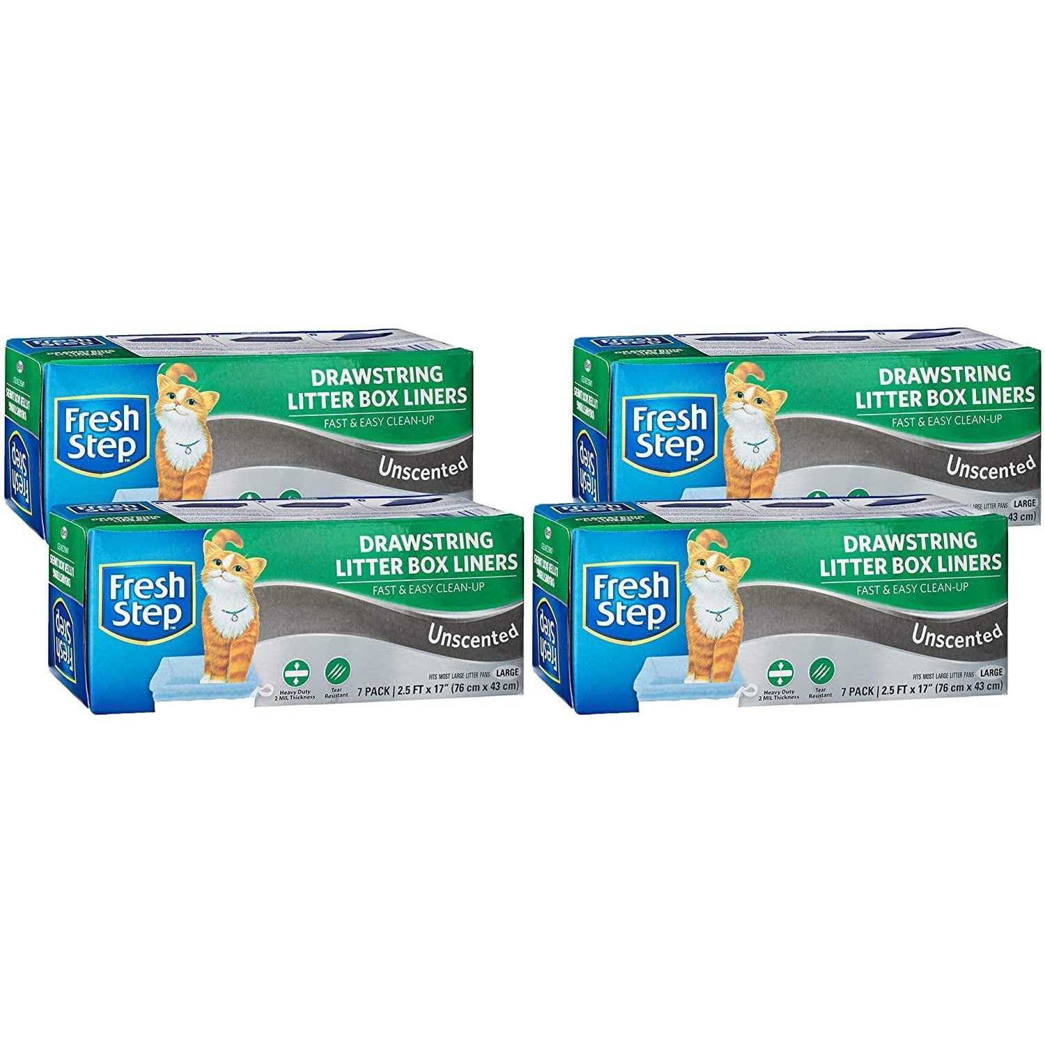 Fresh Step Drawstring Litter Box Liners Scented Large