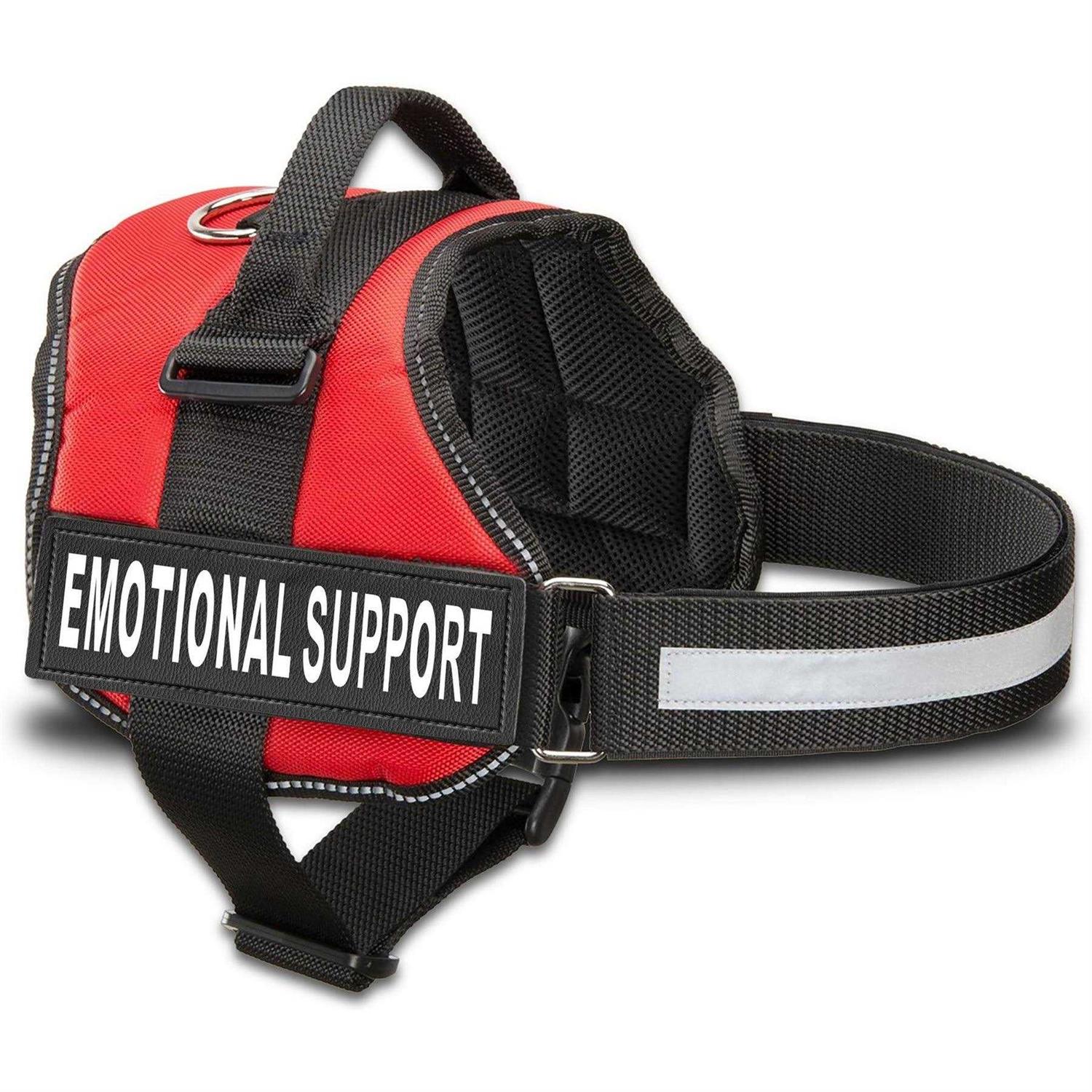 Industrial Puppy Emotional Support Dog Vest Harness with Reflective Straps