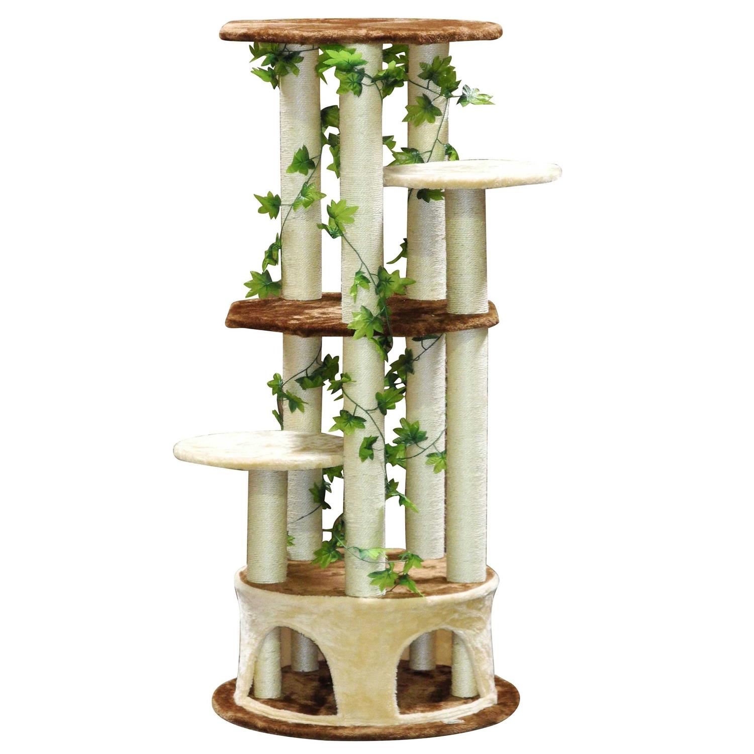 Go Pet Club 61 Forest Cat Tree House Furniture with Leaves F2093