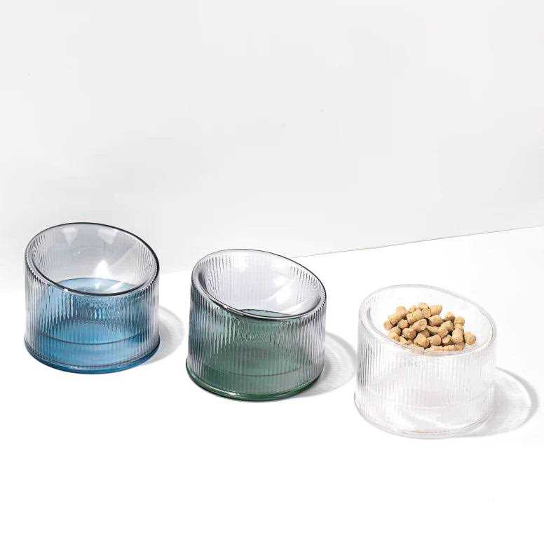 Fooddict Handmade Glass Cat Bowl