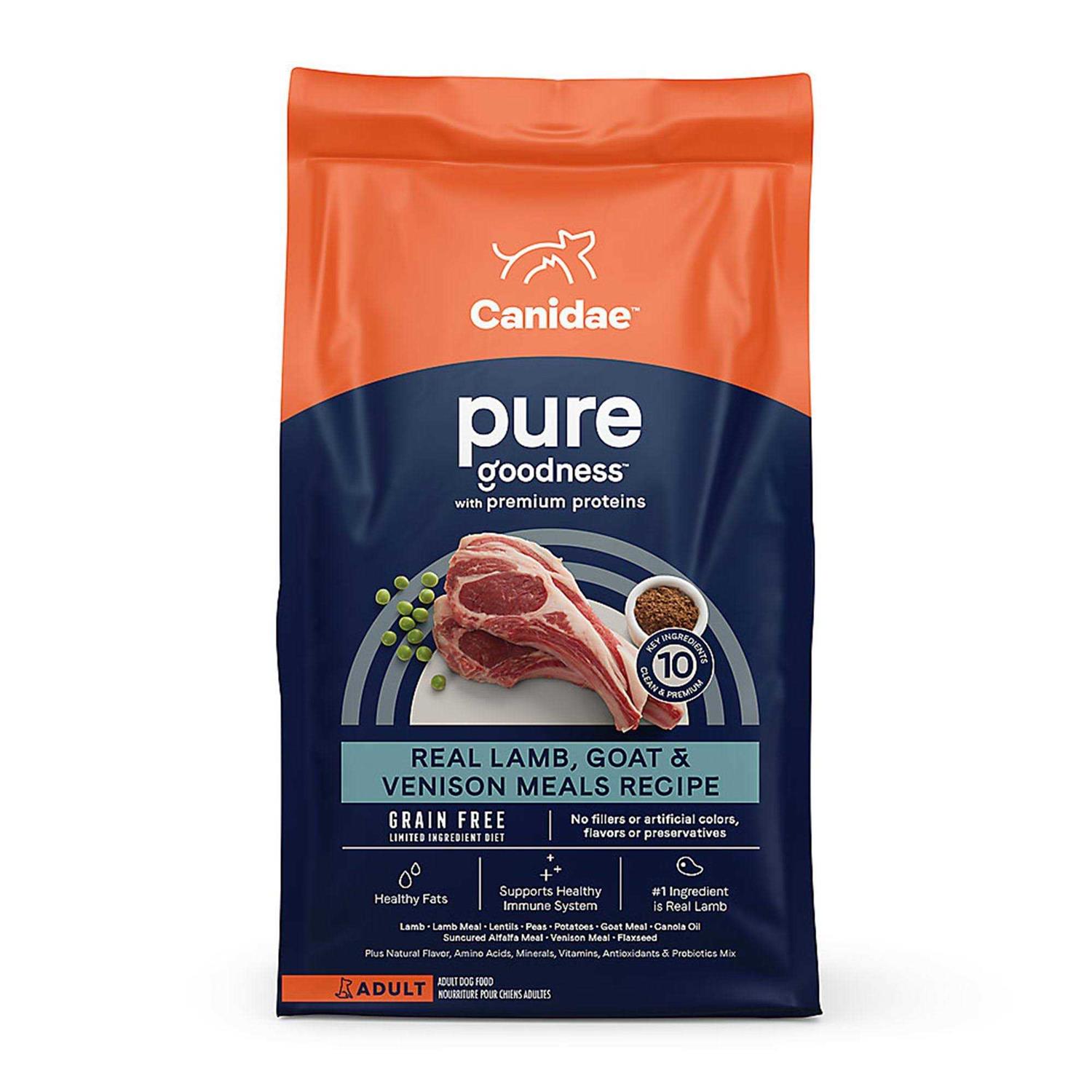 Canidae Grain Free Pure Lamb Goat Venison Dry Dog Food