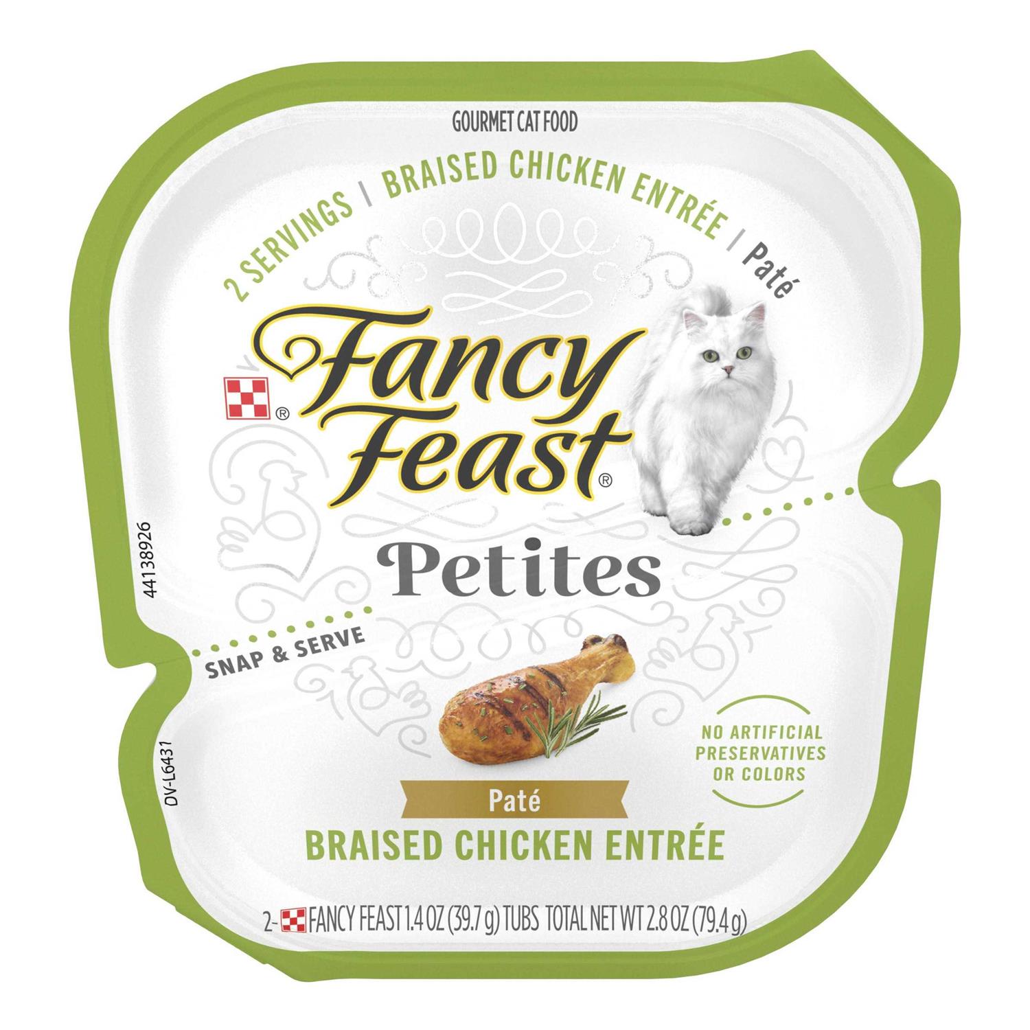 Fancy Feast Petites Pate Braised Chicken Entree Wet Cat Food