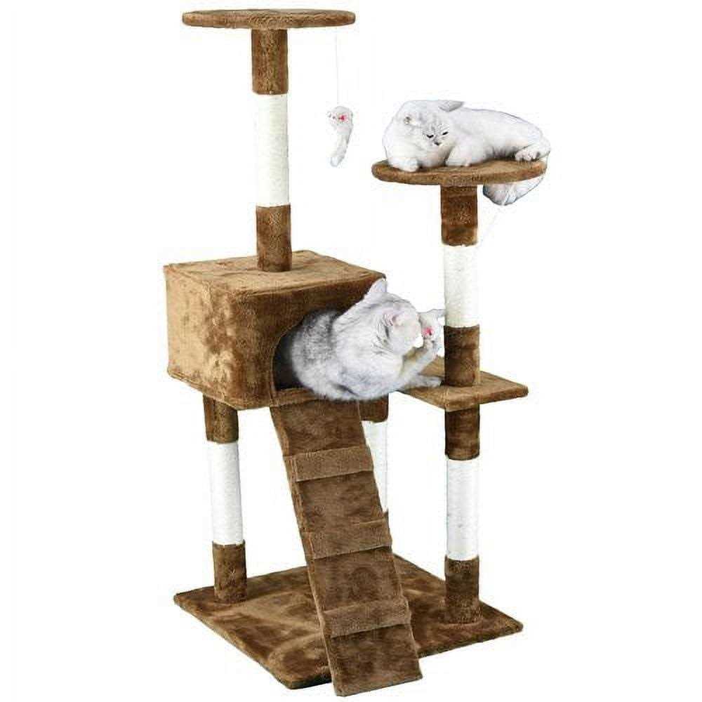 Homessity 51 Economical Cat tree Condo with Sisal covered Posts HC-009