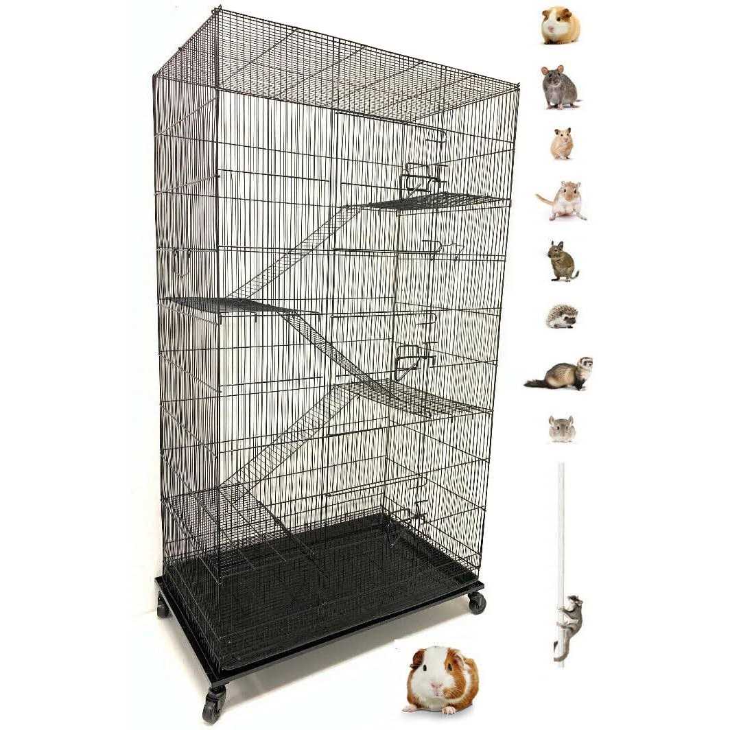 Mcage 55 Extra Large Small Critters Rolling Stand Habitats Cage Ferret Chinchilla Sugar Glider Rats