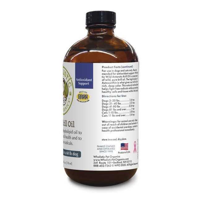 Wholistic Pet Organics Krill Oil Capsules Dog & Cat Supplement