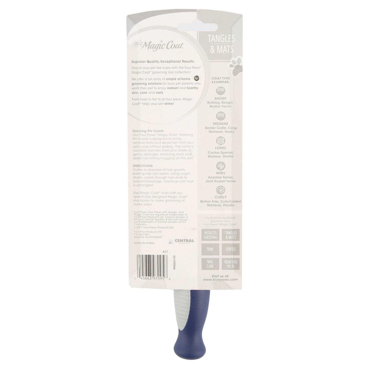 Four Paws Magic Coat Rotating Pin Comb