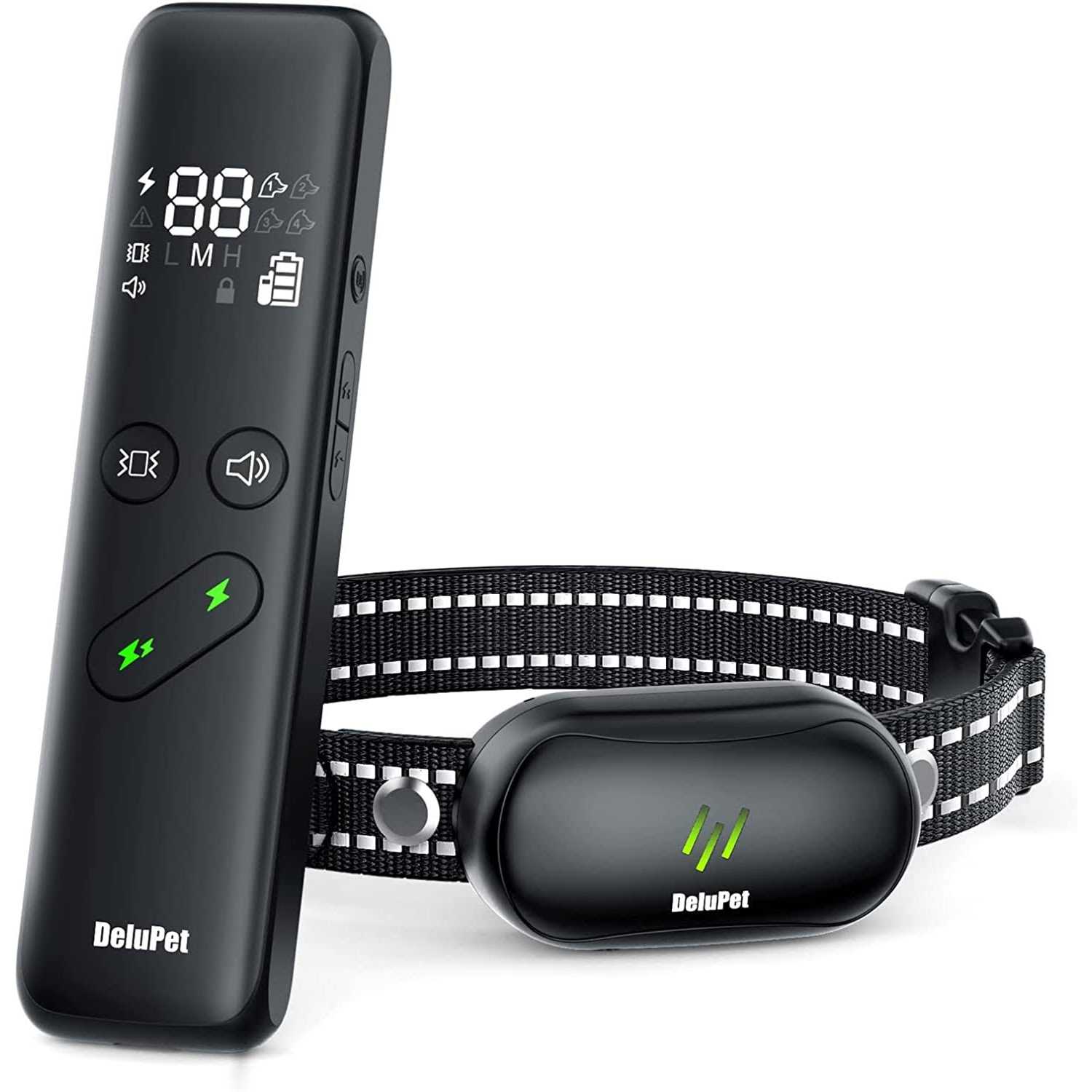 Dog Shock Collar Electric Dog Training Collar with Remote 1600FT Rechargeable E-Collar Waterproof Collars with 3 Training Modes