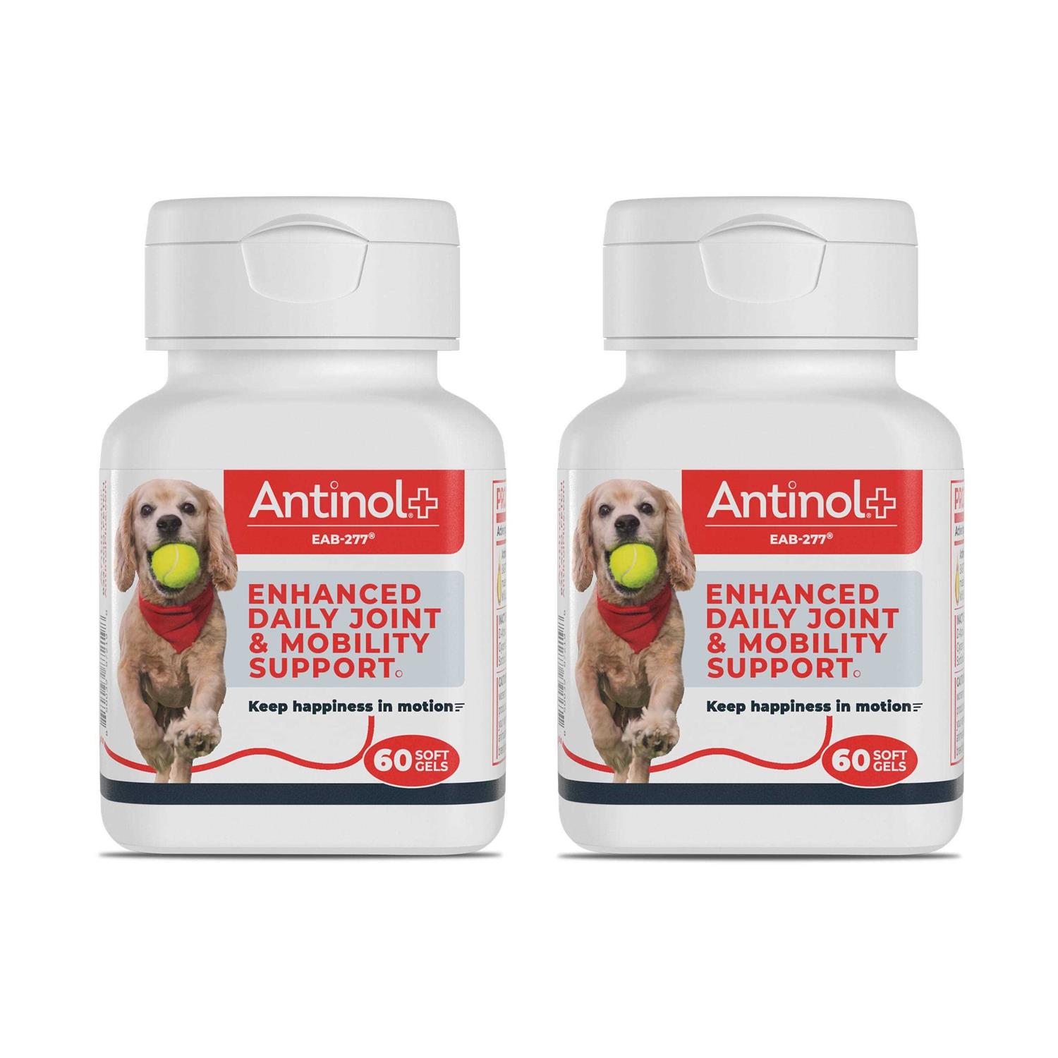 Antinol Plus, Mobility, Hip, and Joint Supplement for Dogs, Green-Lipped Mussels and Krill Oil