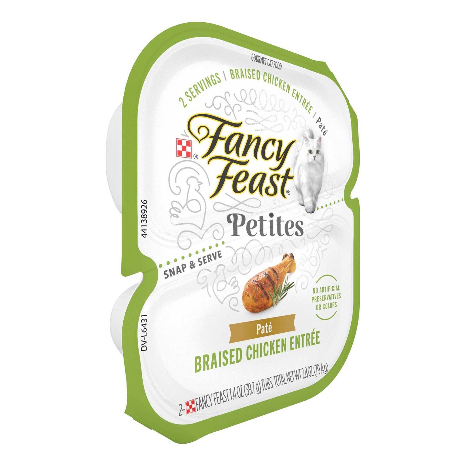 Fancy Feast Petites Pate Braised Chicken Entree Wet Cat Food
