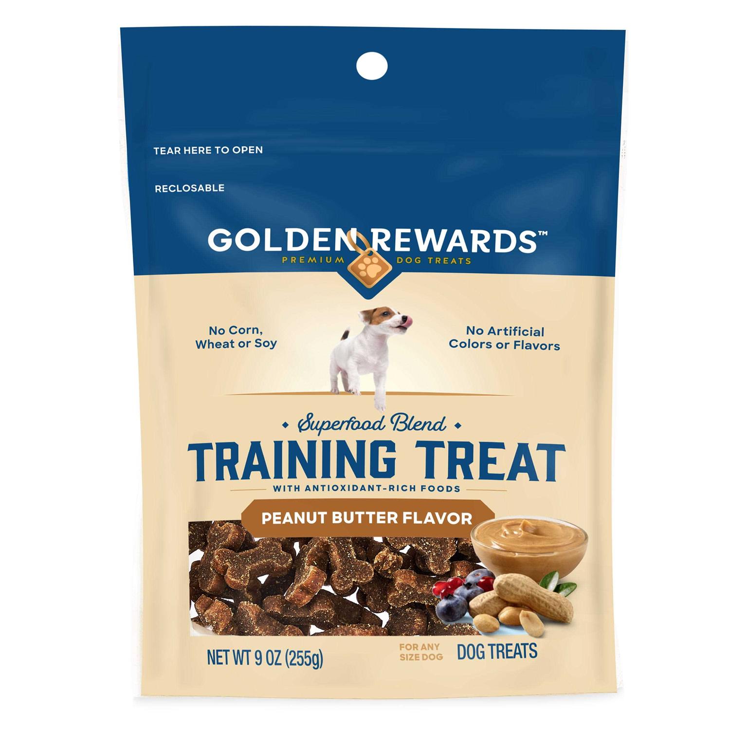 Golden Rewards Peanut Butter Flavor Training Dog Treats