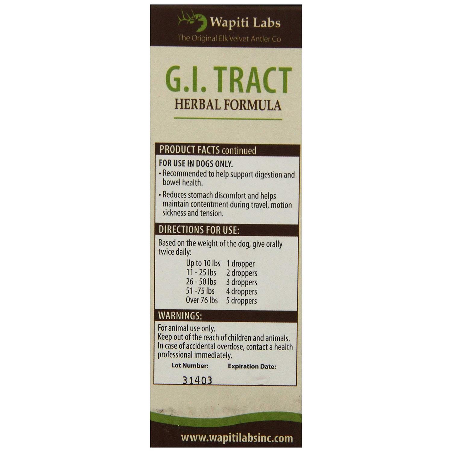 Wapiti Labs Dog Gi Tract Formula
