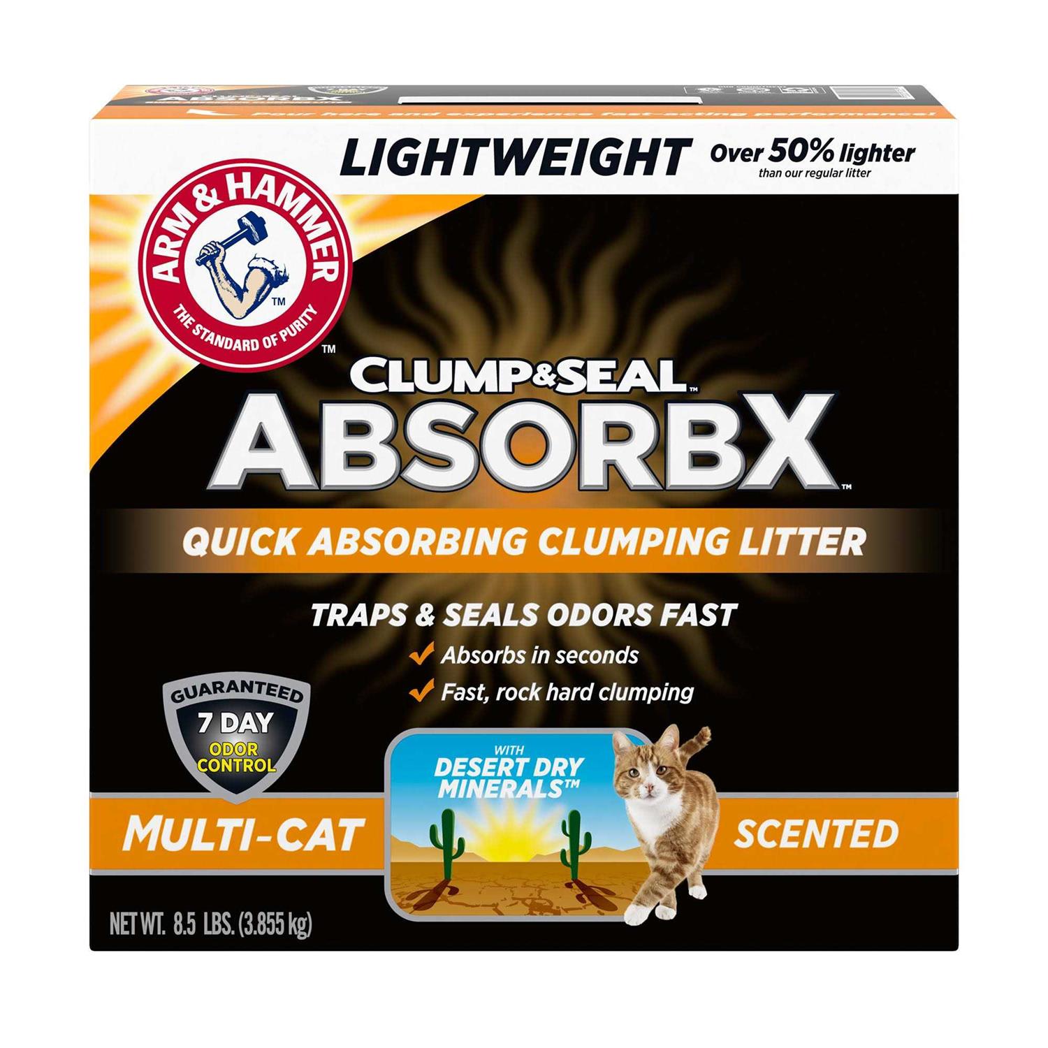 Arm & Hammer Clump & Seal AbsorbX Clumping Litter