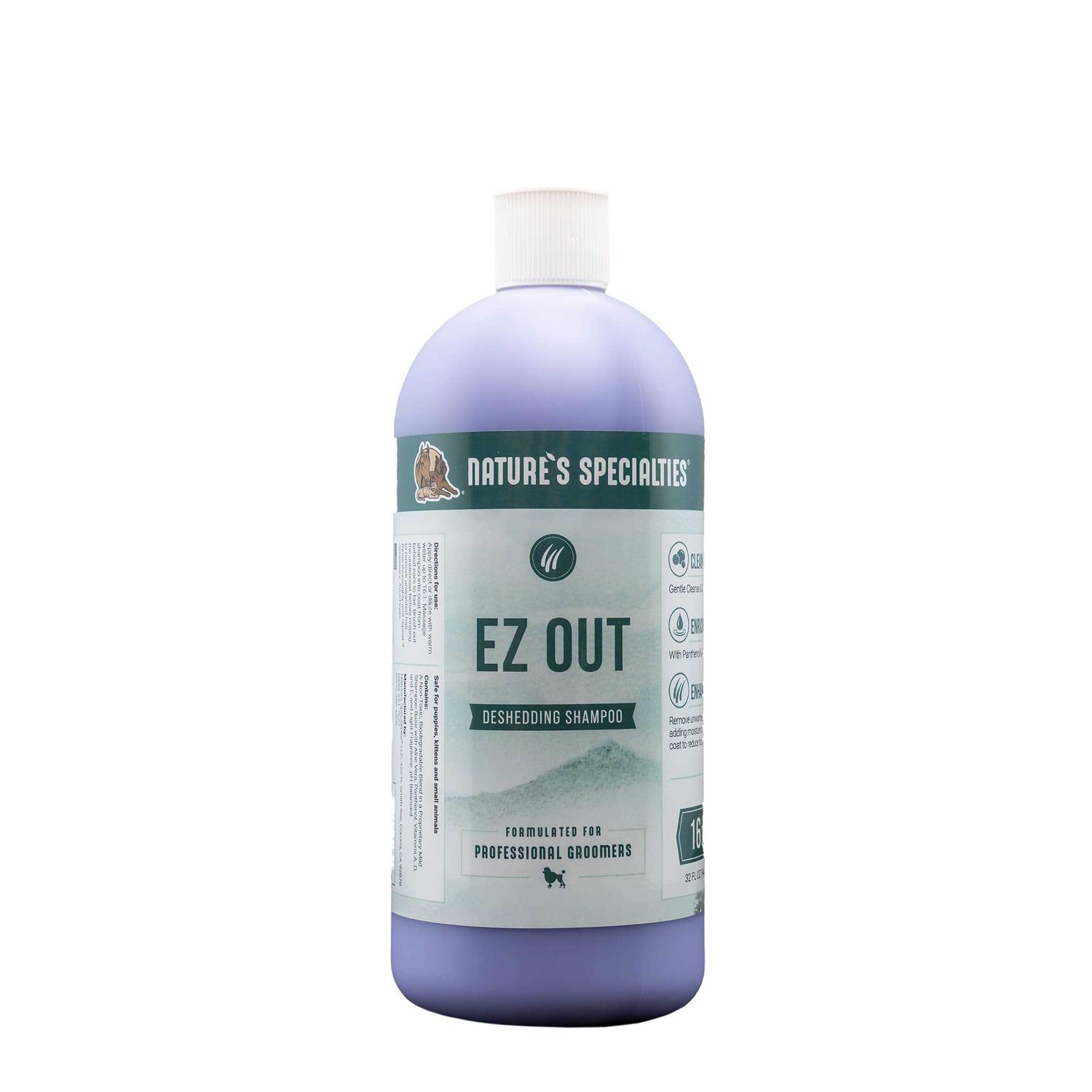 Nature’s Specialties EZ Out Deshedding Shampoo for Dogs Cats