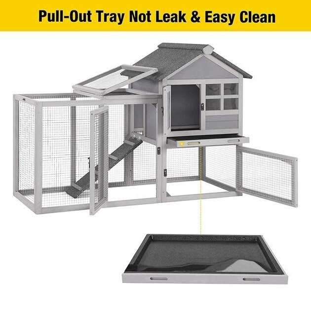 Aivituvin 2 Story Big Bunny Cage with No Leak Tray XZ7002