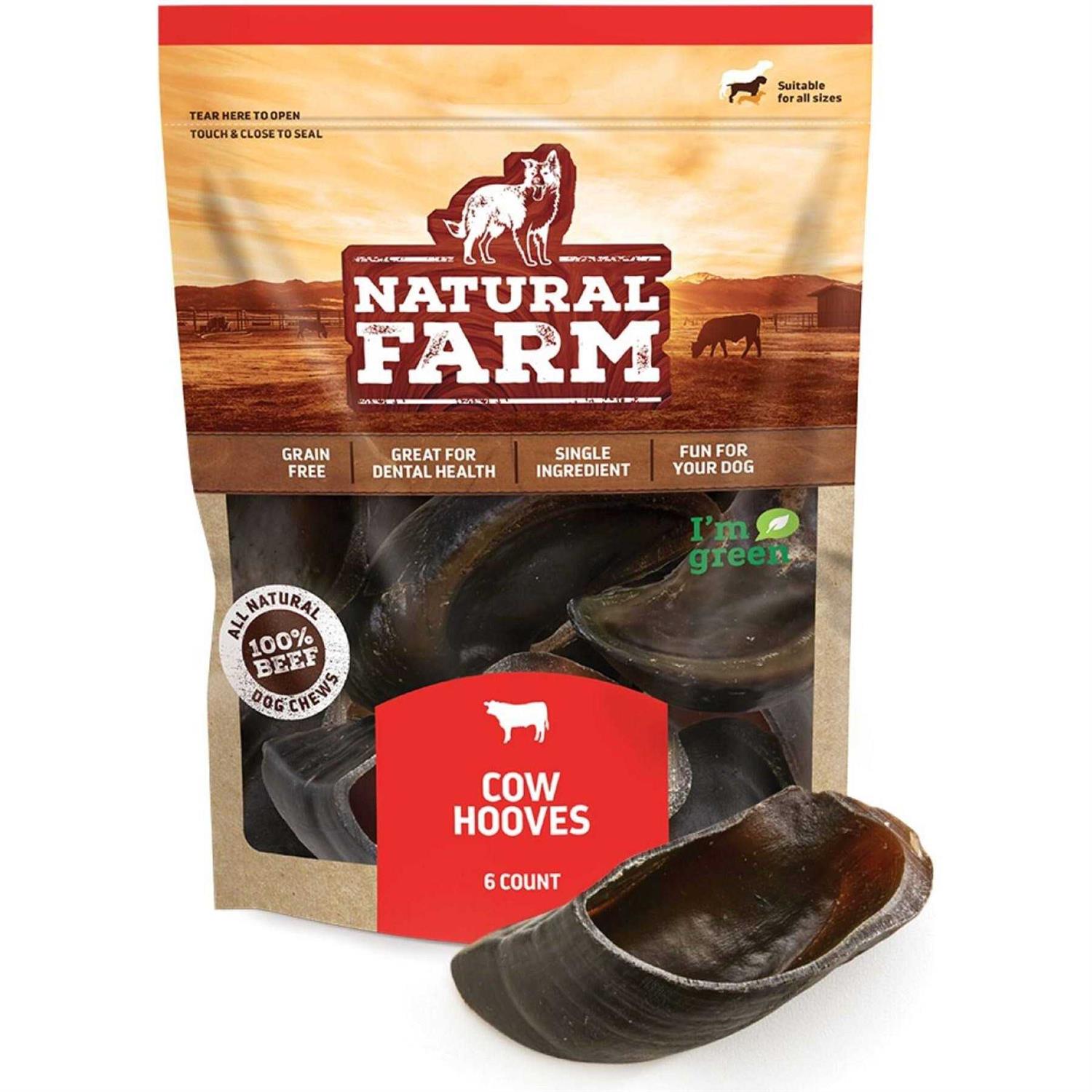Natural Farm Cow Hooves Dog Treats