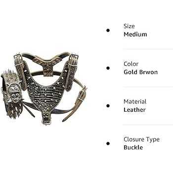 Haoyueer Leather Spiked Studded Medium & Large Dog Collars Harnesses Matching Set for Pit Bull,Mastiff