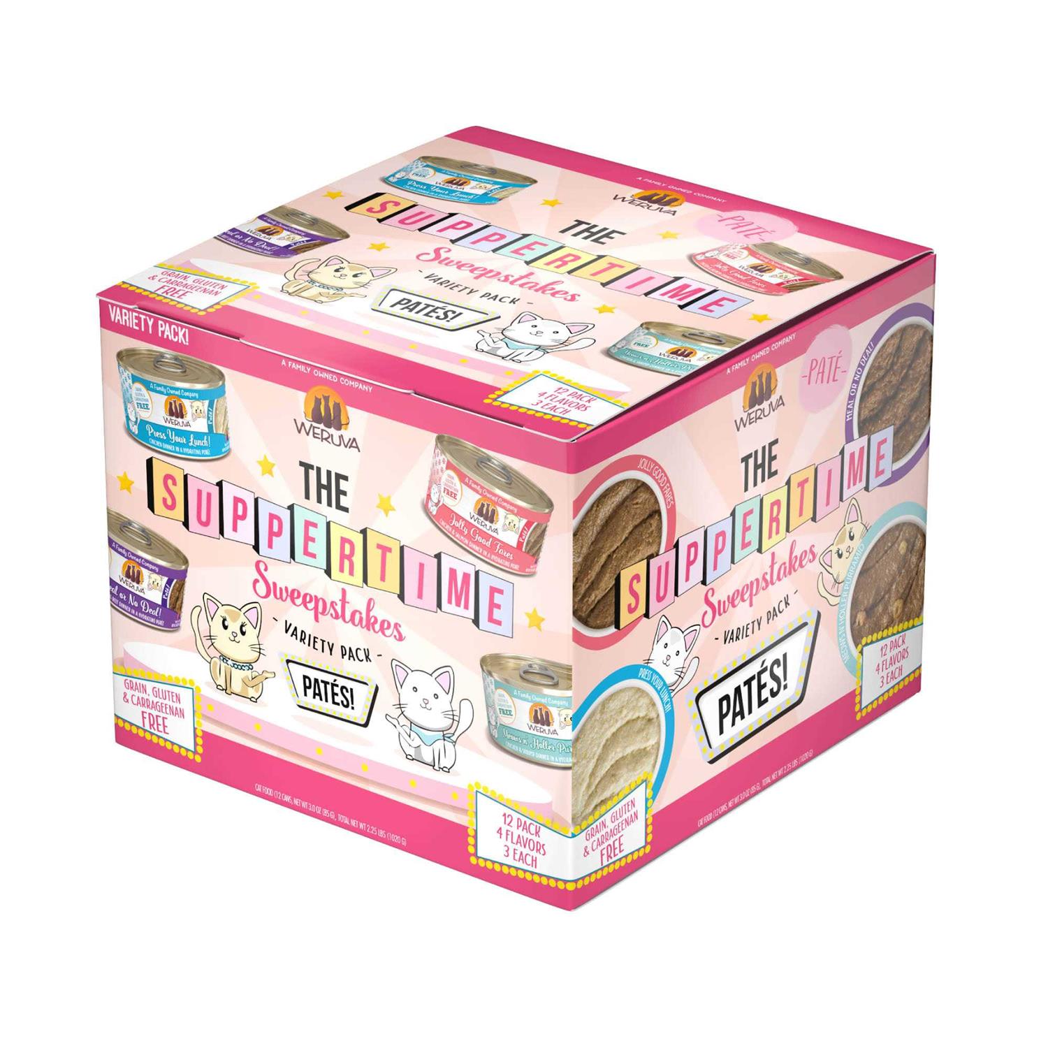 Weruva Suppertime Sweepstakes Pate Variety Pack Canned Cat Food