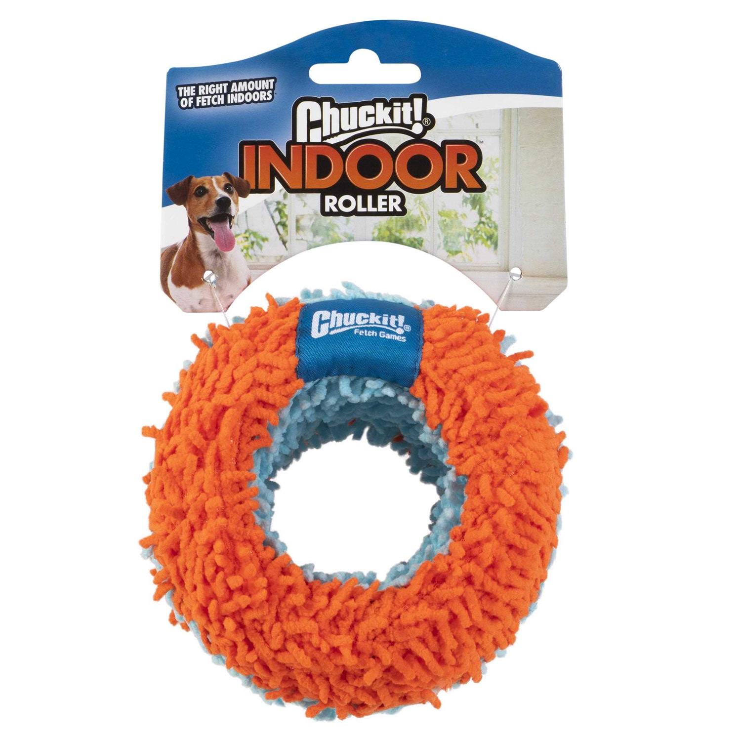 Chuckit! Indoor Roller Dog Toy, Orange/Blue