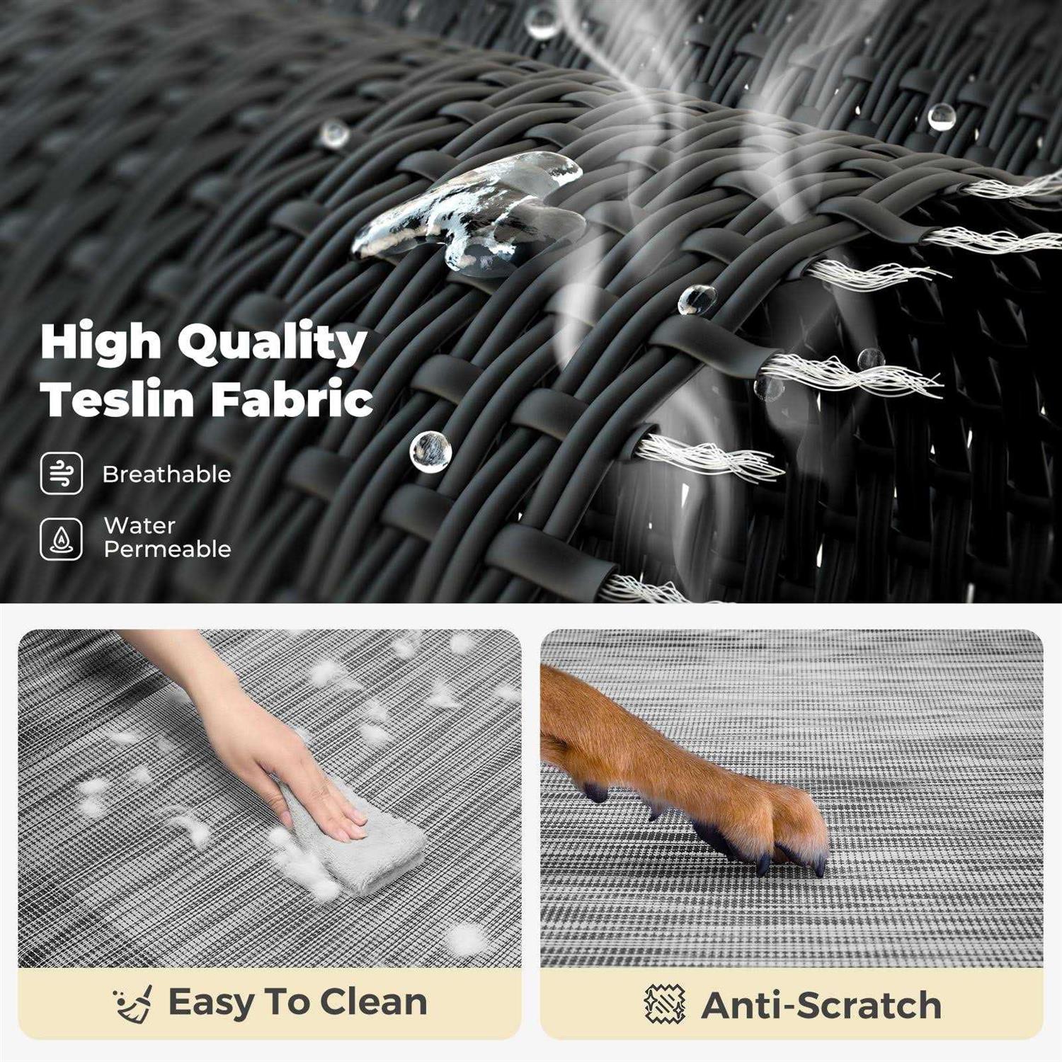 Veehoo Cooling Elevated Dog Bed Raised Pet Cot with Washable Mesh