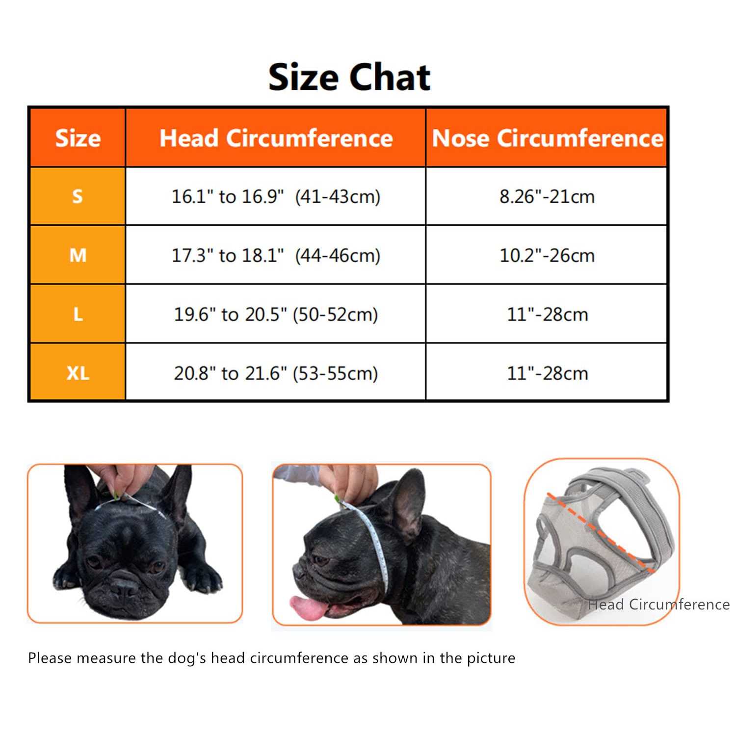 CILKUS Short Snout Dog Muzzles Bulldog Muzzle Adjustable Breathable Mesh Dog Muzzle Can Stick Out Tongue and Drink Water Anti-Biting and Training