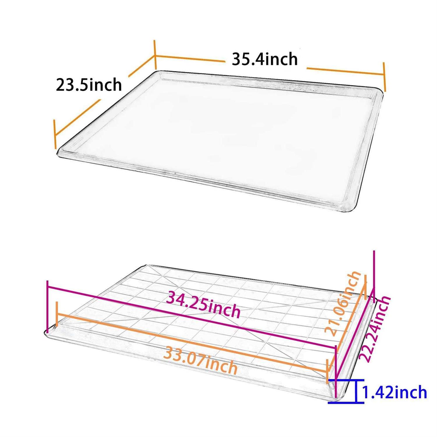 Confote Replacement Tray for Dog Crate Pans Plastic Bottom for Pet Cages Crates Kennels Dogs Cat Rabbit Ferret Critter