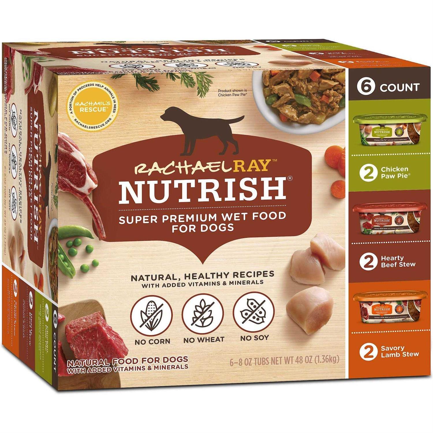 Rachael Ray Nutrish Natural Variety Pack Wet Dog Food